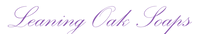 Leaning Oak Soaps logo