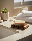 Deluxe Wooden Soap Savers - Leaning Oak Soaps