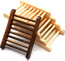 Bamboo Wood Soap Savers - Leaning Oak Soaps