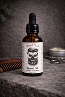 Leather & Citrus Beard Oil - Leaning Oak Soaps