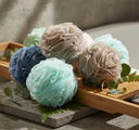 Shower Sponge Loofahs - Close-up Natural Bath Setting
