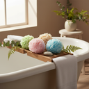 Shower Sponge Loofahs - Natural Bath Setting